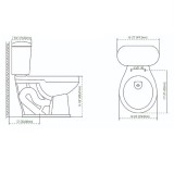 TAZA TULIPAN BLANCO P/WC REDONDA