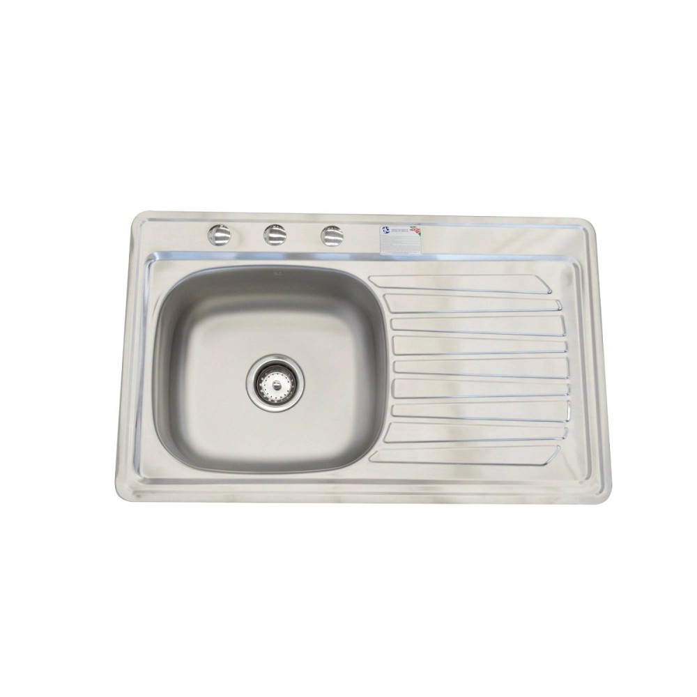 TARJA DE ACERO INOXIDABLE DERECHO 80X52X14 CENTIMETROS EB TECNICA M102