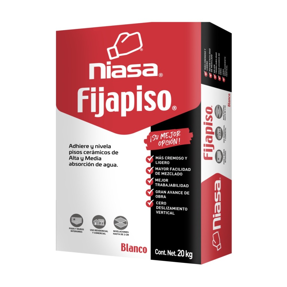 FIJAPISO GRIS 20KG NIASA No. 3010-0105-SA20