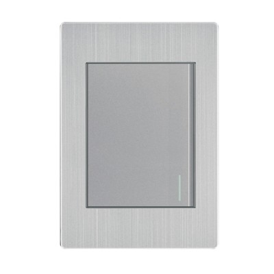 PLACA DE CONTACTO 1 INTERRUPTOR ACERO INOXIDABLE INNLITE APL-101