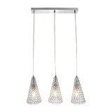 LAMPARA COLGANTE MODERNO 3 LUCES E27 LUMIMEXICO 20642-4