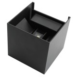LAMPARA PARED  CUBO DOBLE LUZ  CALIDA Y ANGULO No. ADE-021 INT / EXT