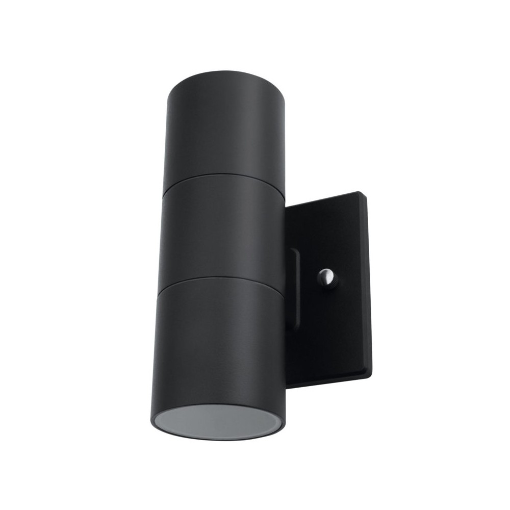 LAMPARA CILINDRO DOBLE PARA PARED No. ADE-019 NEGRO EXT