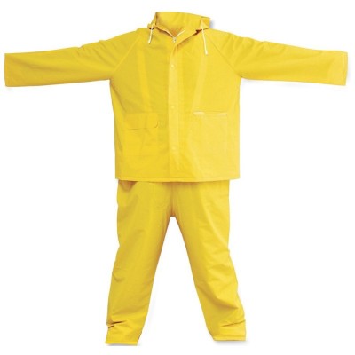 TRAJE IMPERMEABLE SIN REFLEJANTE C/INTERIOR POLIESTER M  2 PIEZAS No. 137526