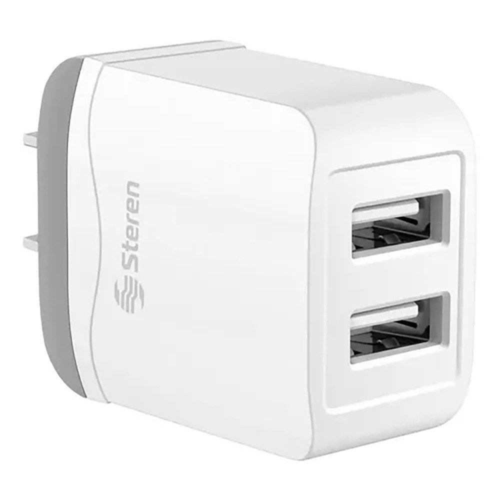 CARGADOR USB DOBLE No. ELI-713 STEREN