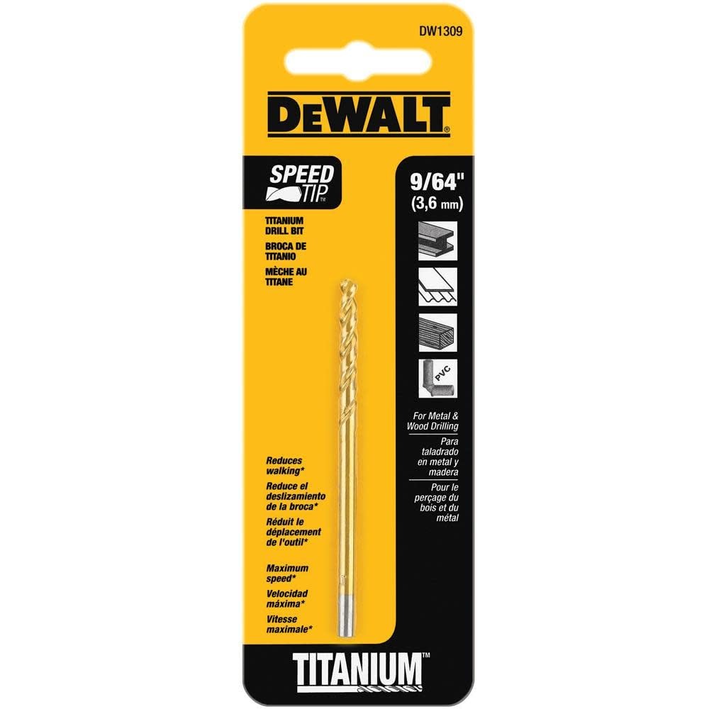 BROCA TITANIO 9/64" DEWALT No. DW1309
