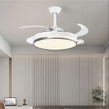 LAMPARA VENTILADOR RETRACTIL ZIYO BLANCO No. 8931 CON CONTROL Y APP
