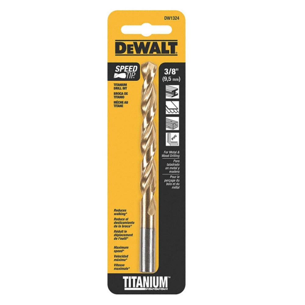 BROCA TITANIO 3/8 DEWALT No. DW1324
