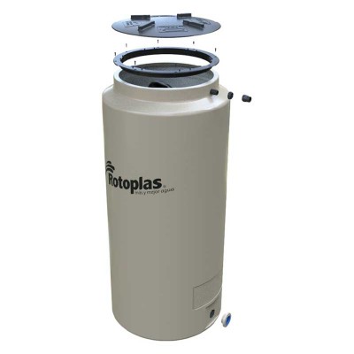 TINACO VERTICAL ROTOPLAS 1000 LTS - 4 ACCESORIOS No. 500524