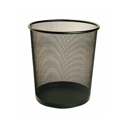 CESTO DE MALLA REDONDO SABLON 12.5 LTS (3.30 GAL) NEGRO No. 8055NE