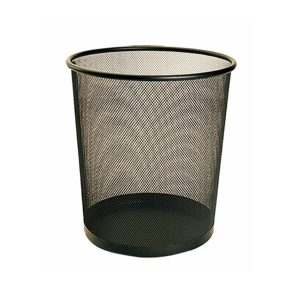 CESTO DE MALLA REDONDO SABLON 12.5 LTS (3.30 GAL) NEGRO No. 8055NE