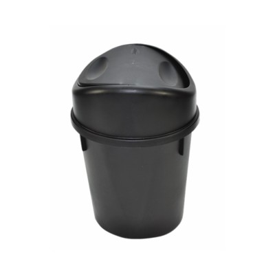 CESTO MINI SABLON 3 LTS (.79 GAL) CON TAPA DE BALNACIN NEGRO No. 8215NE