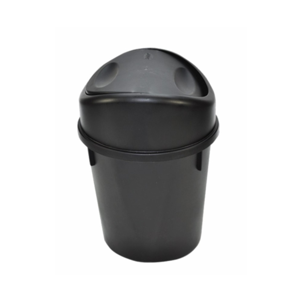 CESTO MINI SABLON 3 LTS (.79 GAL) CON TAPA DE BALNACIN NEGRO No. 8215NE