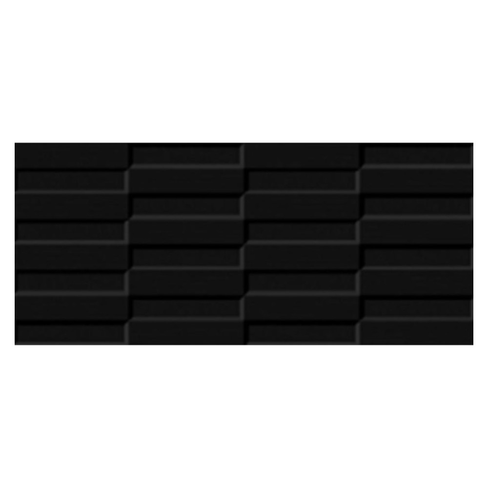 MURO STEP NEGRO 28X60 CM 1.68 M2/CAJA 10 PZ