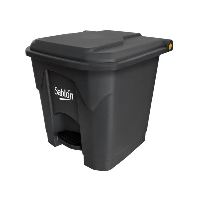CESTO DE PEDAL 30 LITROS  SABLON (7.9 GAL) GRIS No. 8611P
