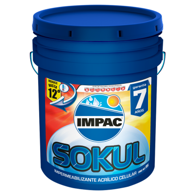 IMPERMEABILIZANTE TERM SOKUL 7 AÑOS IMPAC 19LT