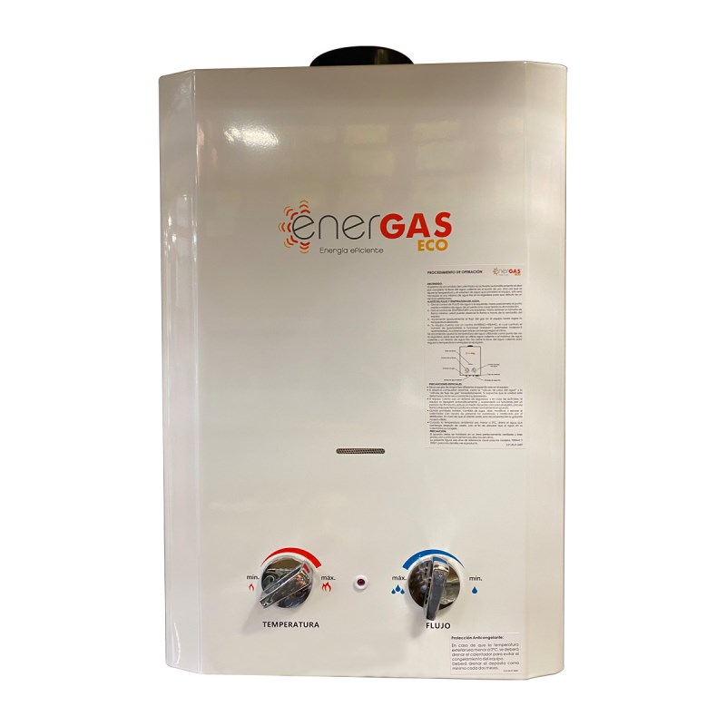 COMBO CALENTADOR ENERGAS ECO LP 5 LTS C/ KIT DE INSTALACION Y CUBRE BOILER
