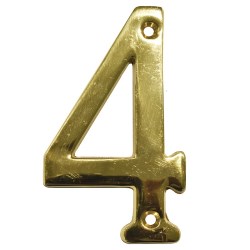 NUMERO "4" DE LATON DEXTER 4" LB No. 4077